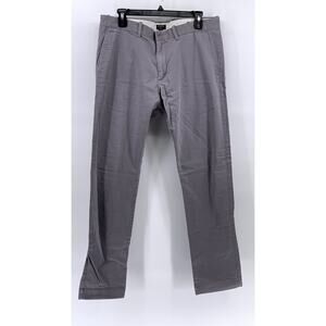 J.CREW Men's Gray Slim-Fit Chino Flex Pants SZ 34X32